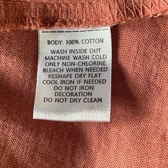 LOFT · Large · Mauve & Rose-Gold Metallic Striped Long Sleeve Shirt · Cotton - Picture 3 of 6